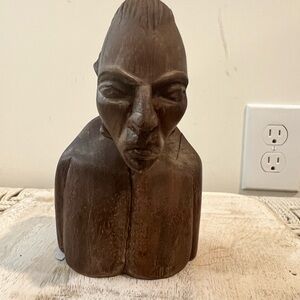 Folklore Handcrafted Brown Wooden Sculpture